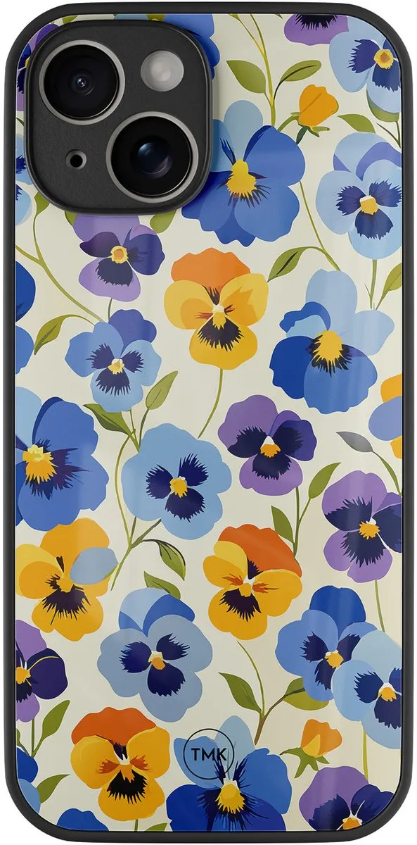 Casevibes iPhone 14 Hoesje Viooltjesmix Bloemen