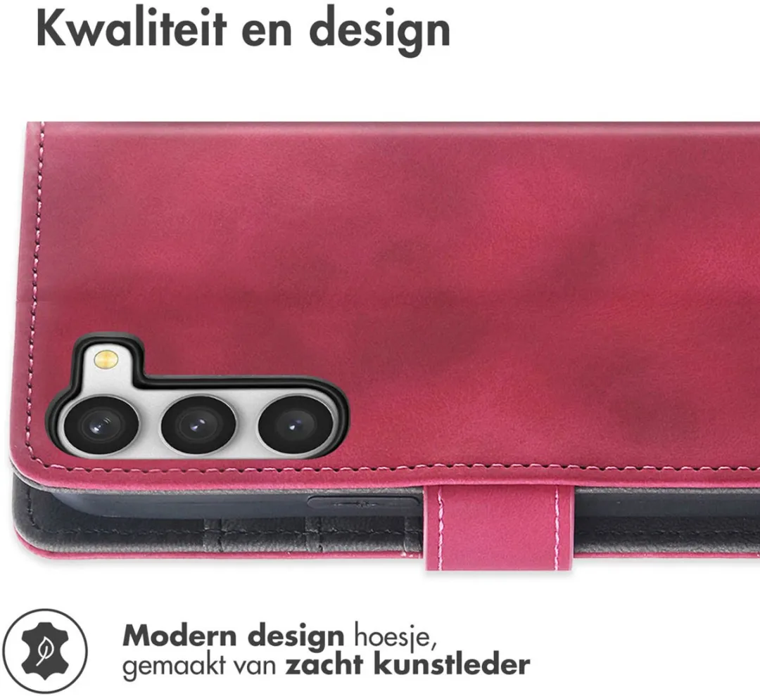 Imoshion Bookcase Hoesje Samsung Galaxy S23 - 3 Pasjes - Rood