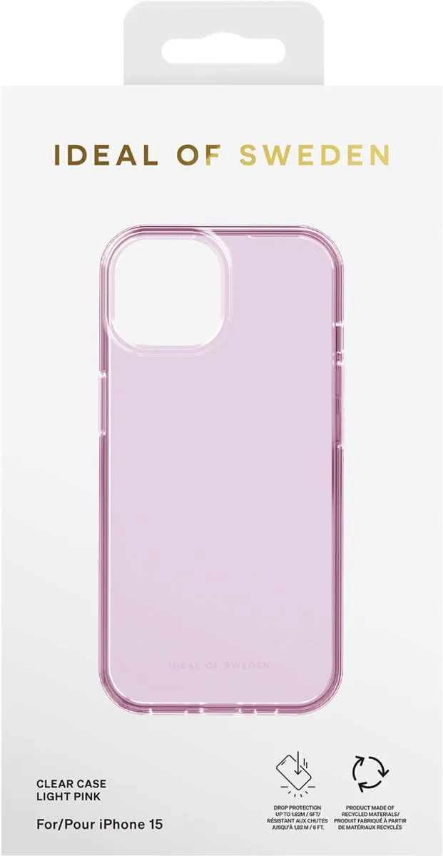 iDeal of Sweden Clear Case iPhone 15 - Lichtroze - MPN 810133665553