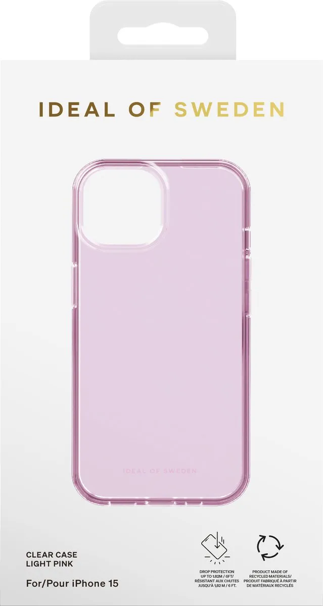 iDeal of Sweden Clear Case iPhone 15 - Lichtroze - MPN 810133665553 - afbeelding 6 van 6