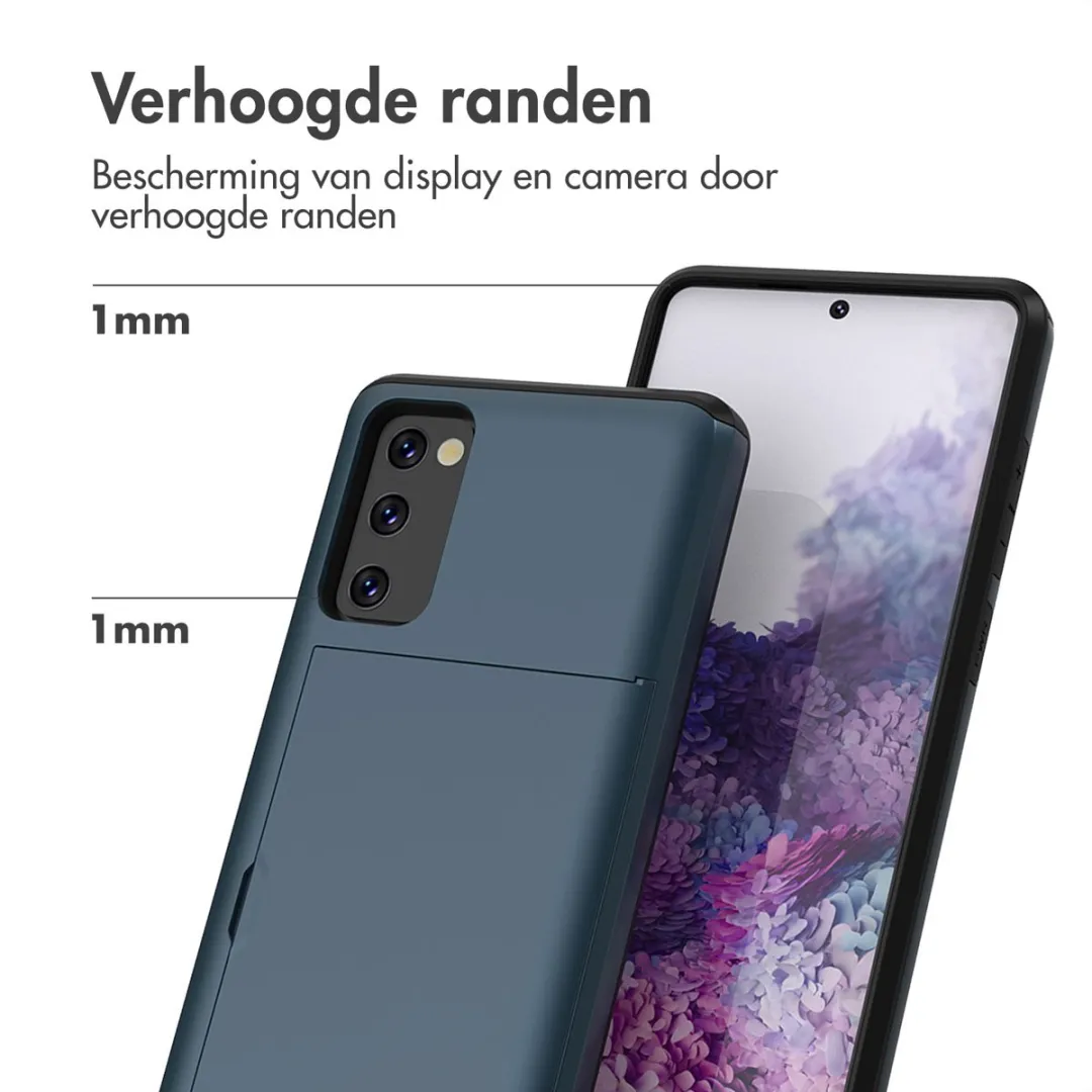 Imoshion Hoesje Samsung Galaxy S20 FE - Pasjeshouder 2 Stuks - Donkerblauw