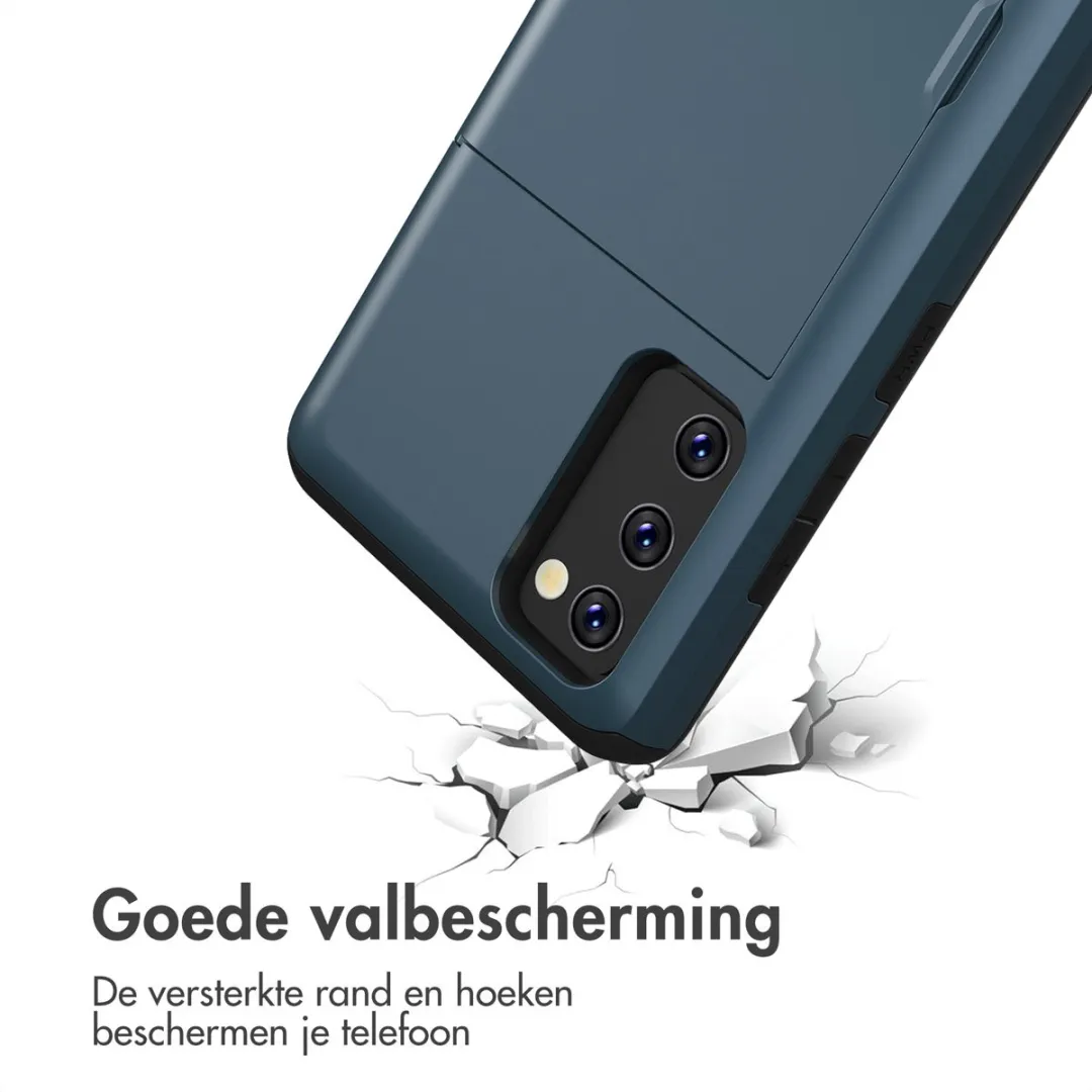 Imoshion Hoesje Samsung Galaxy S20 FE - Pasjeshouder 2 Stuks - Donkerblauw