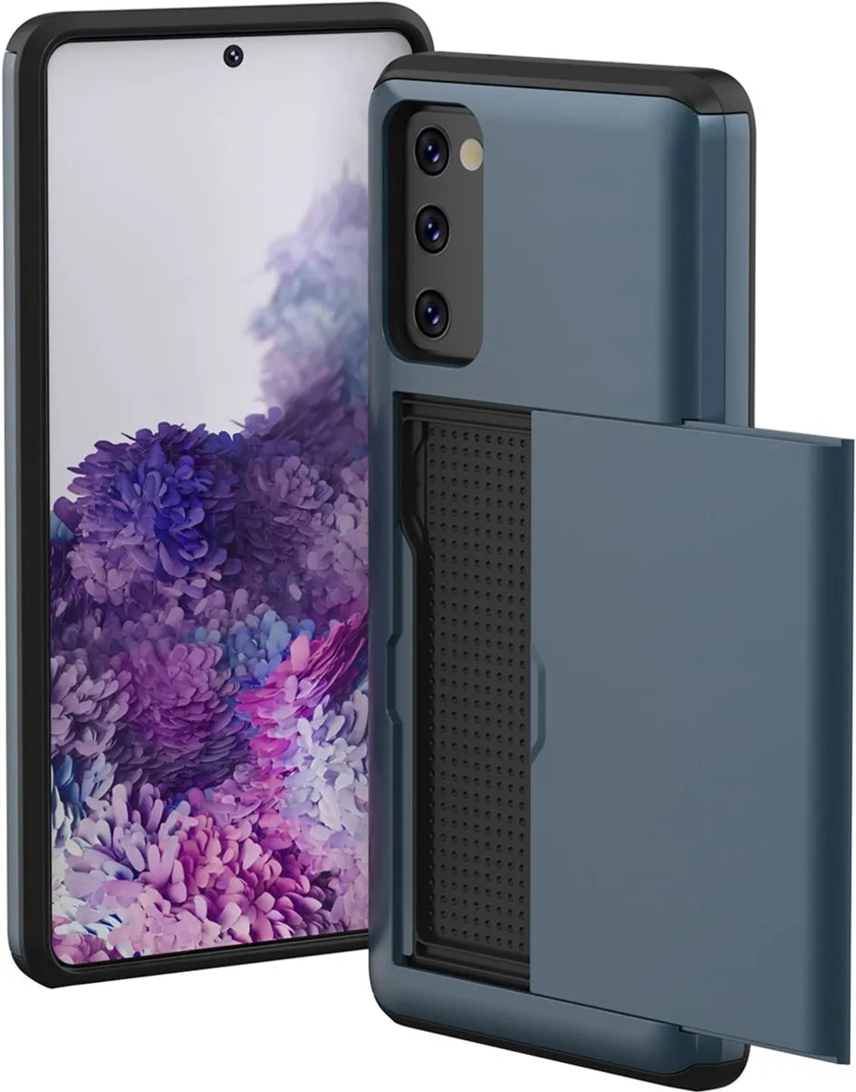 Imoshion Hoesje Samsung Galaxy S20 FE - Pasjeshouder 2 Stuks - Donkerblauw
