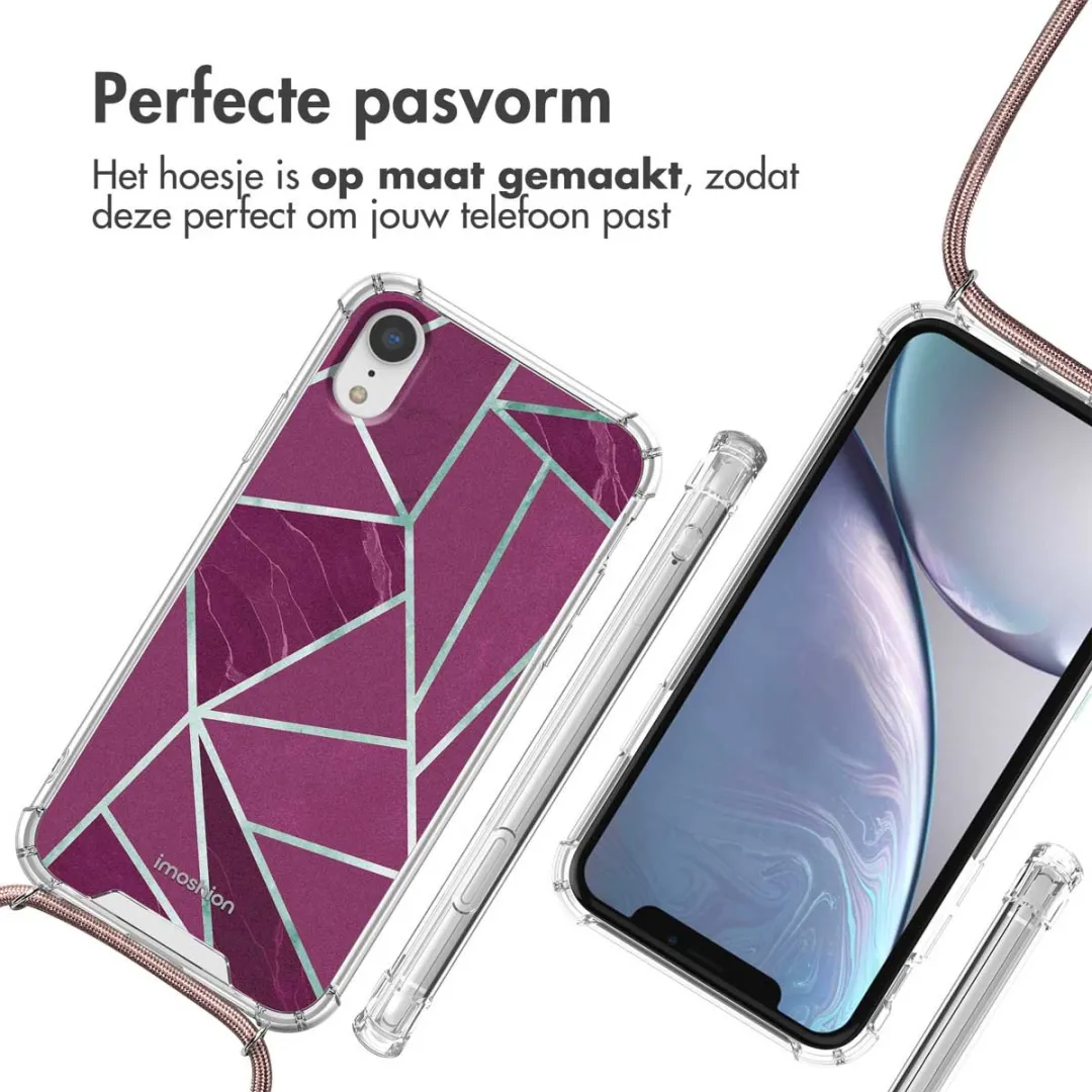 Imoshion Hoesje iPhone XR - Bordeaux Graphic