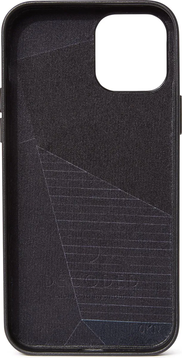 Decoded D20IPO54BC6BK Back Cover iPhone 12 Mini - Zwart