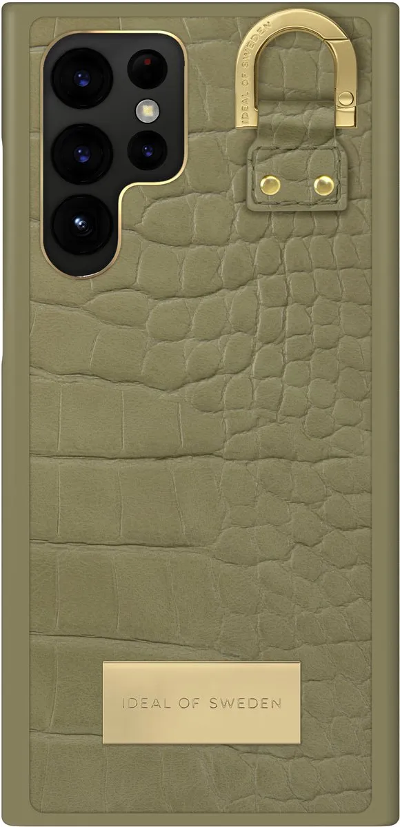 iDeal of Sweden Fashion Case Atelier Samsung Galaxy S22 Ultra Sage Croco - afbeelding 3 van 5