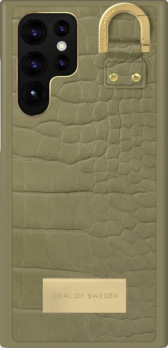 iDeal of Sweden Fashion Case Atelier Samsung Galaxy S22 Ultra Sage Croco