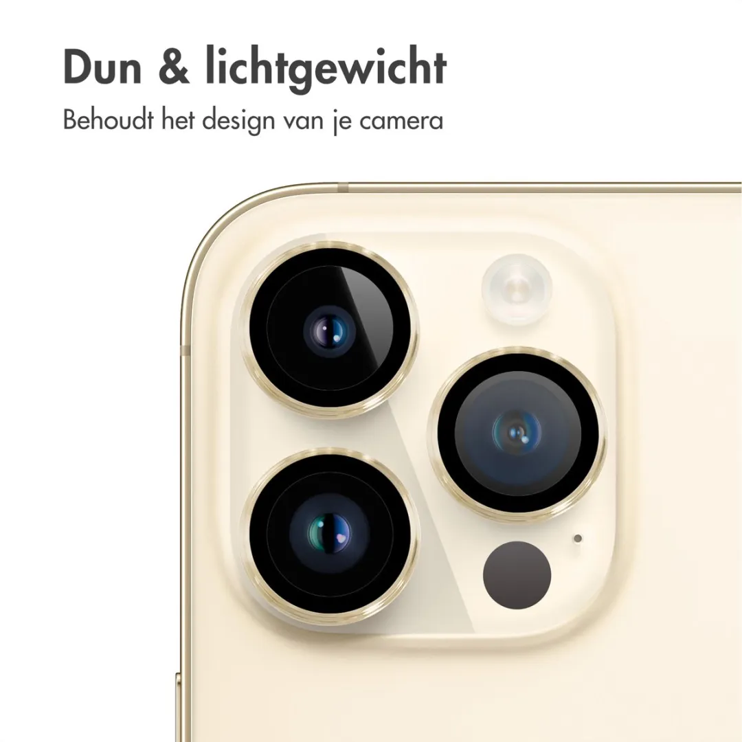 Imoshion Camera Lens Protector iPhone 14 Pro Max - 2 Stuks - Goud