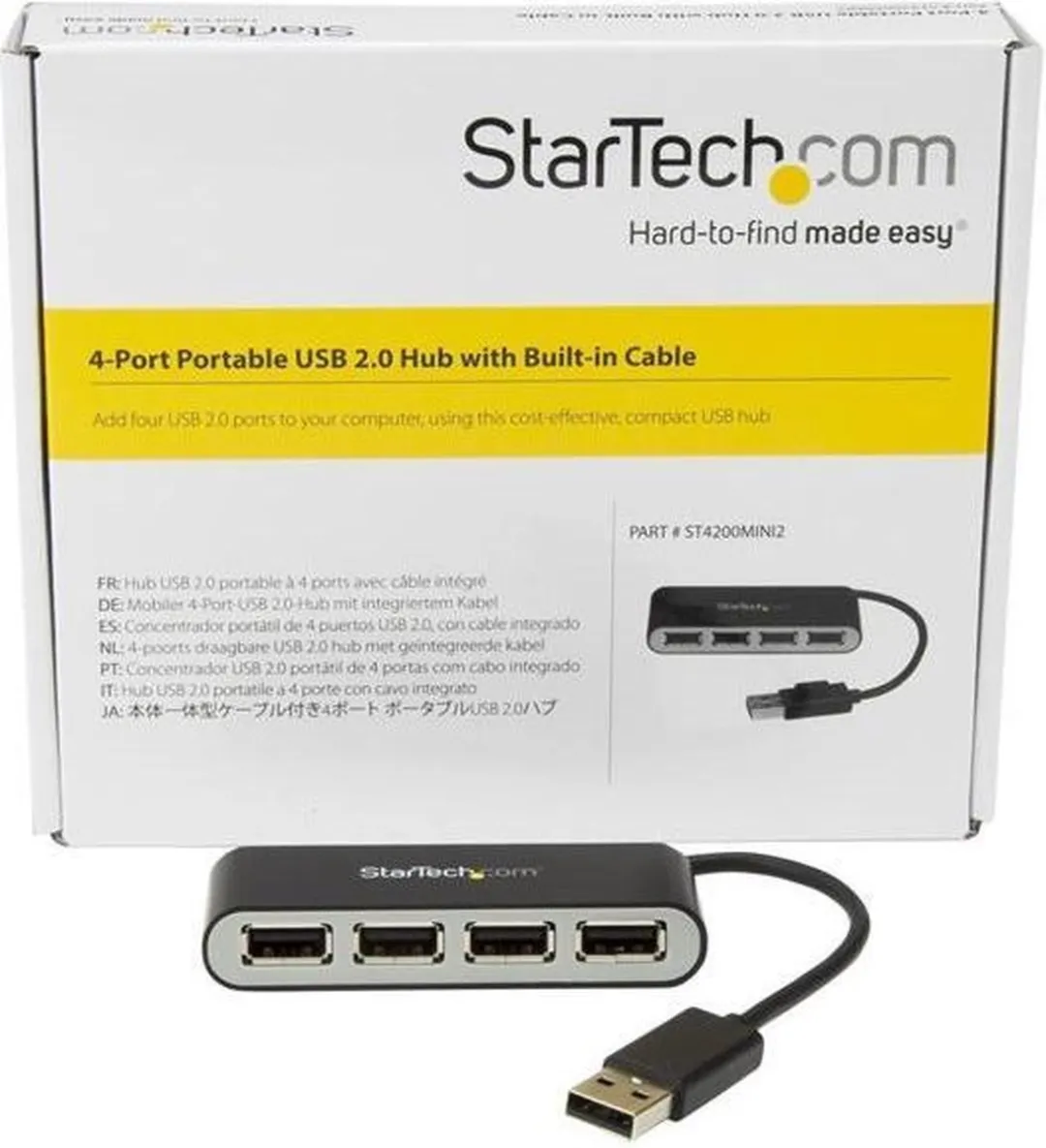 Startech ST4200MINI2 USB Hub - Zwart - afbeelding 6 van 6