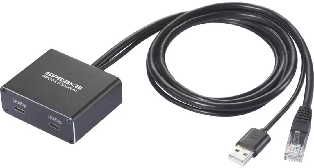 SpeaKa Professional SP-GNS-250 Netwerkadapter USB-C naar RJ45 1 Gbit/s