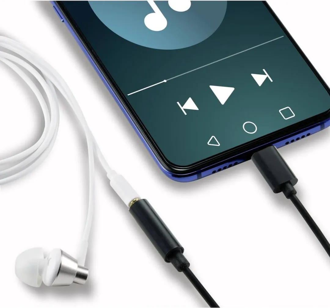 Renkforce USB-C Audio Adapterkabel RF-4495284 - 15cm - Zwart