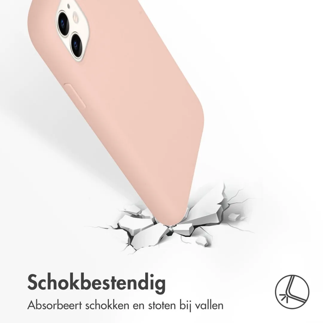 Accezz Hoesje Apple iPhone 11 Roze - Liquid Silicone