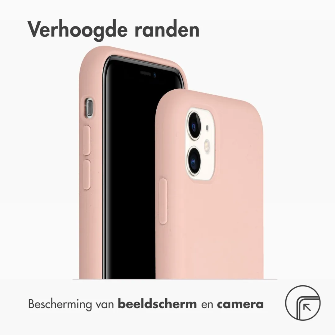 Accezz Hoesje Apple iPhone 11 Roze - Liquid Silicone