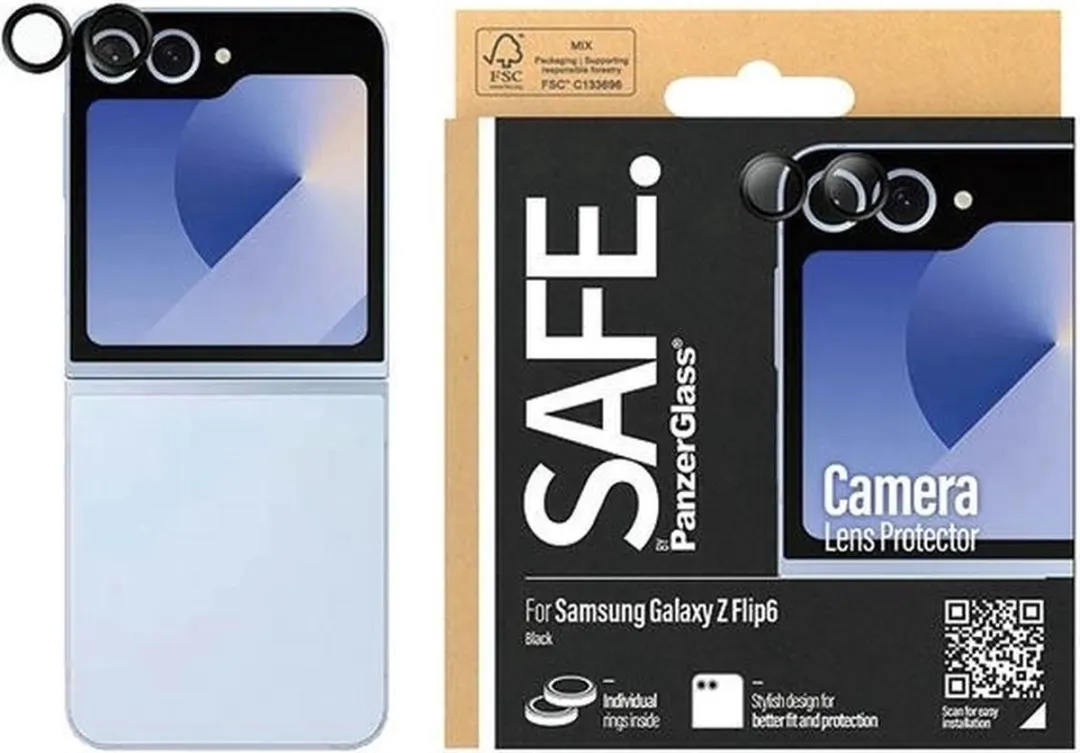 PanzerGlass SAFE Camerahoes Samsung Galaxy Z Flip 6 - Zwart Frame