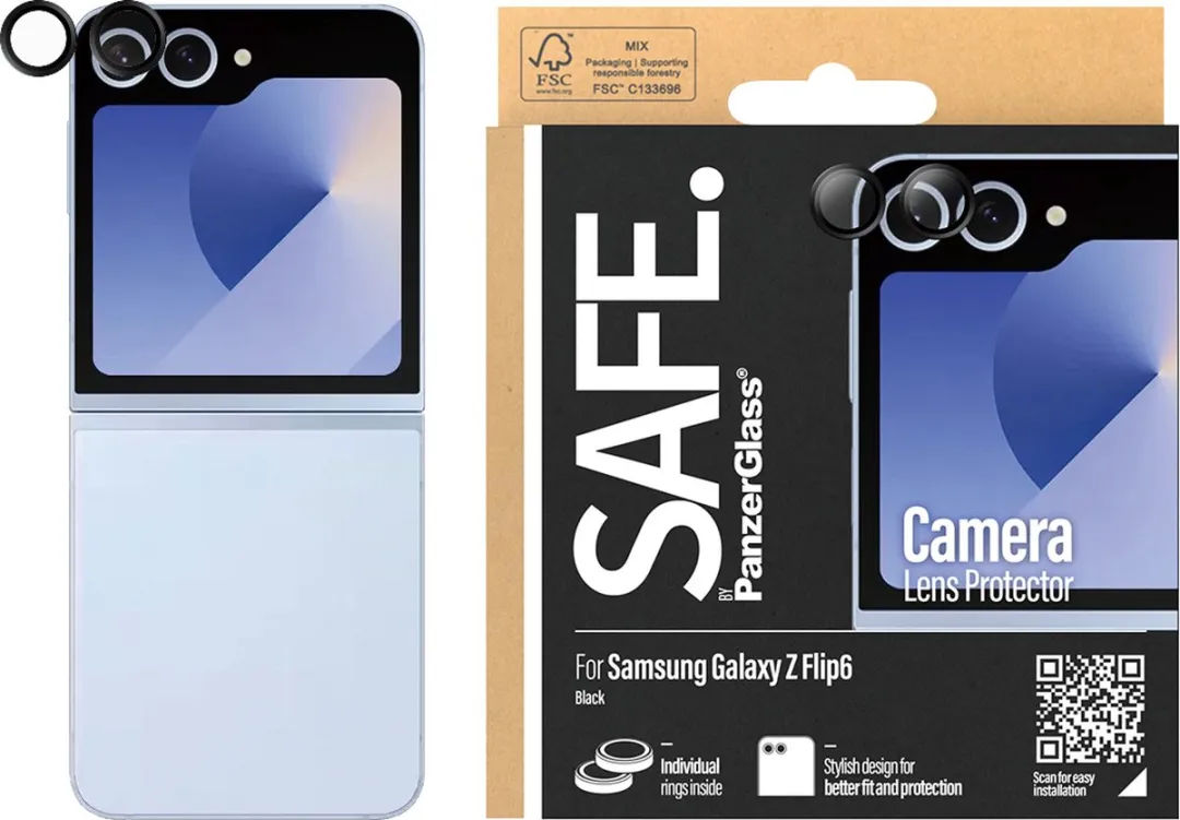 PanzerGlass SAFE Camerahoes Samsung Galaxy Z Flip 6 - Zwart Frame