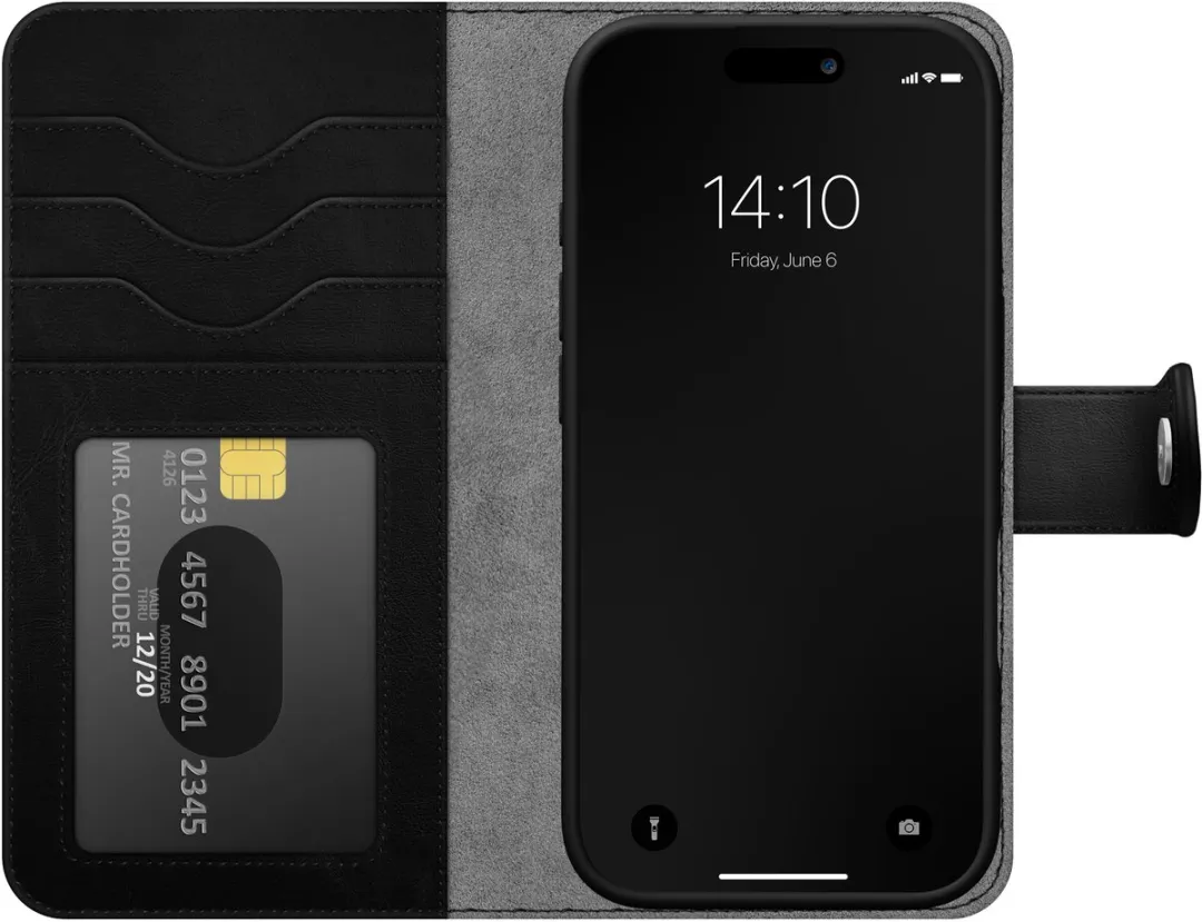 iDeal of Sweden Magnet Wallet+ iPhone 17 Pro Max - Zwart