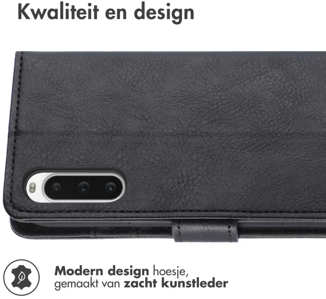 Imoshion Hoesje Sony Xperia 10 V - 3 Pasjes - Zwart