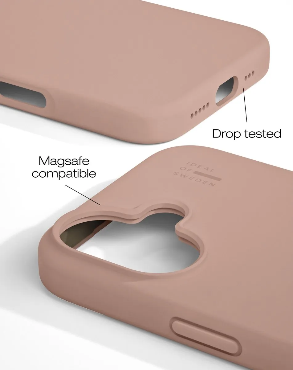 iDeal of Sweden iPhone 16 Silicone Case MagSafe - Roze