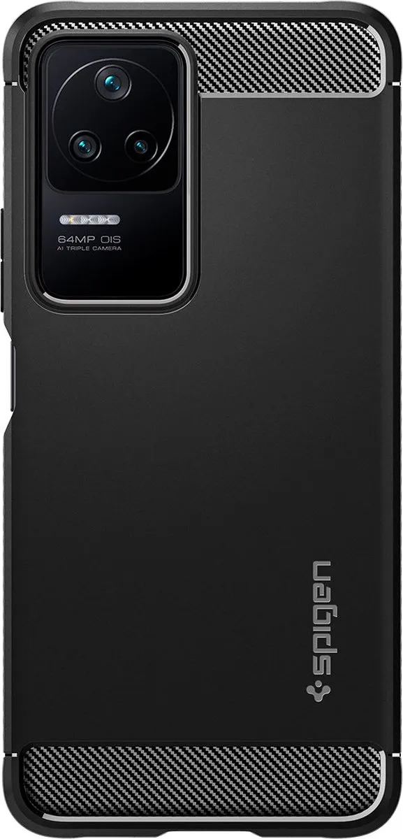Spigen Rugged Armor ACS04516 Hoesje - Xiaomi Poco F4 GT - Zwart - afbeelding 2 van 6