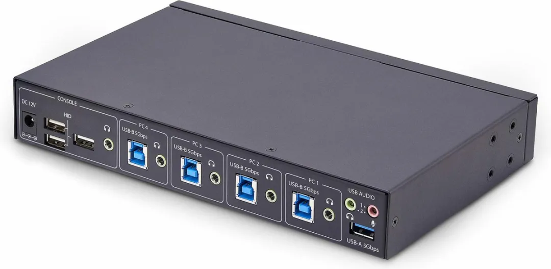 Startech P4A20132-KM-Switch USB KVM-switch 4 poorten - Zwart - afbeelding 6 van 6