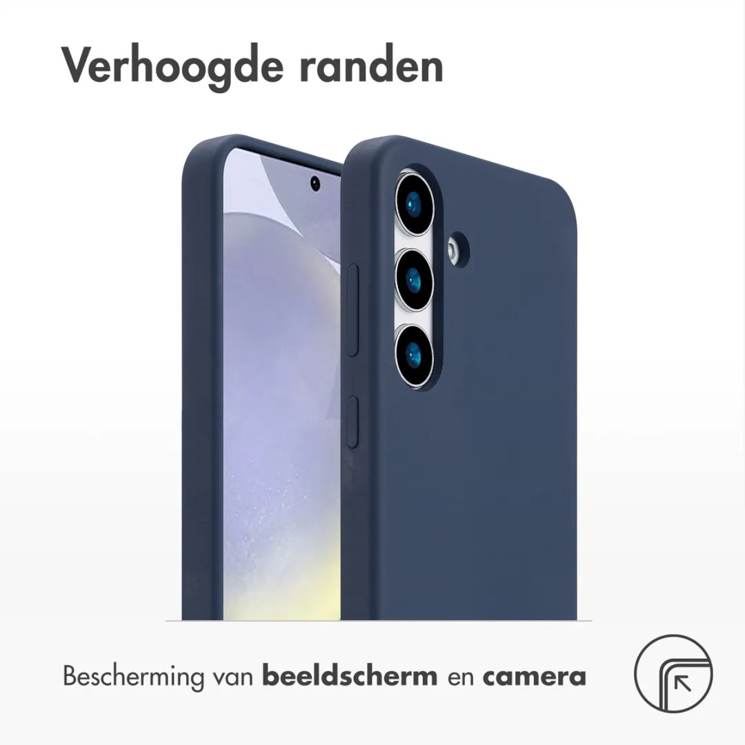Accezz Hoesje Samsung Galaxy S25 Plus - Donkerblauw