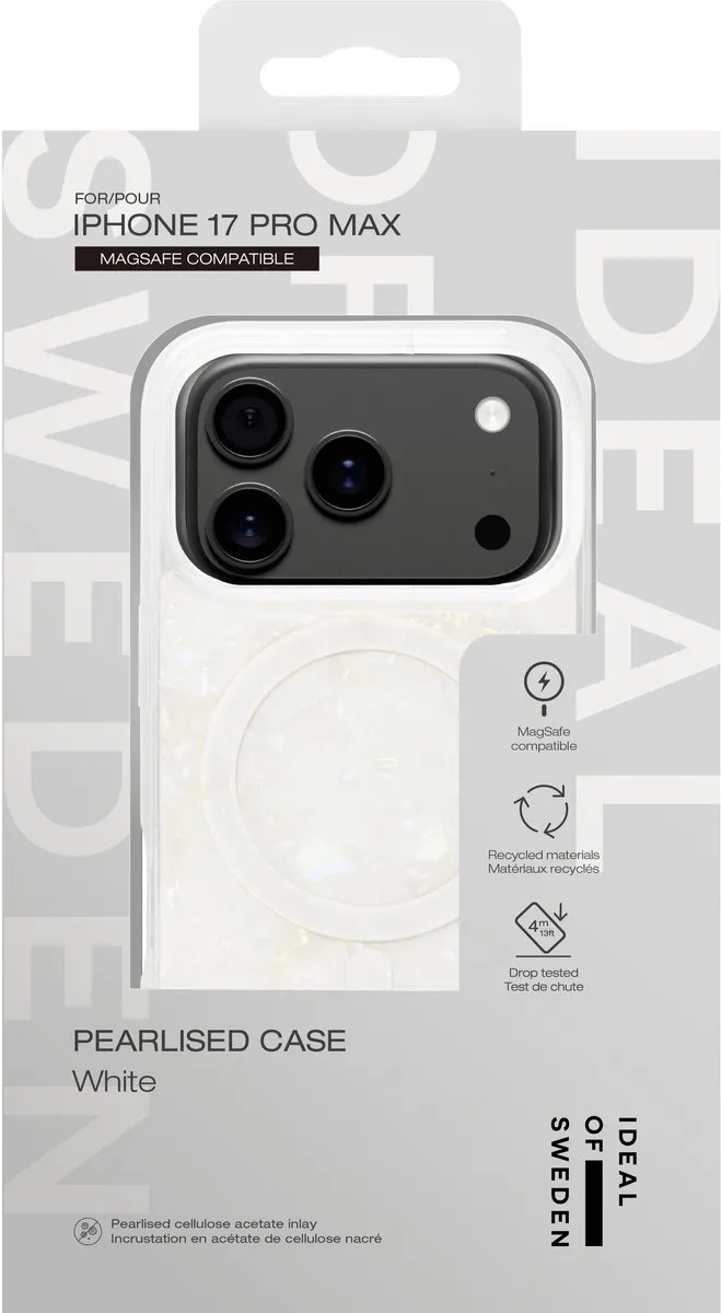 iDeal of Sweden Pearlised Case MagSafe iPhone 17 Pro Max - IDPLCMS-I2567P-10 - Wit - afbeelding 2 van 6