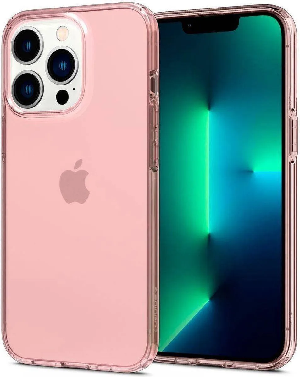 Spigen Crystal Flex Hoesje iPhone 13 Pro Max - Roze Transparant
