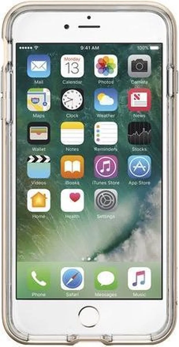 Spigen Crystal Hybrid i7P64792503 iPhone Hoesje - Goud - afbeelding 6 van 6