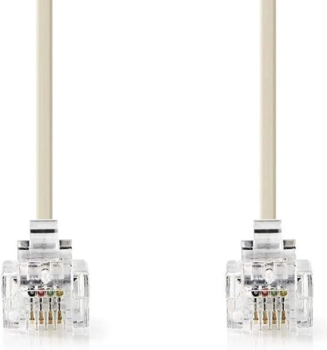 Nedis TCGP90200IV50 Telecomkabel RJ11 - 5m - Ivoor
