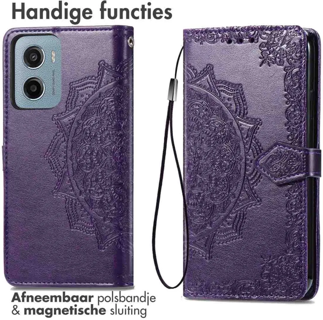 Imoshion Hoesje Motorola Moto G05/E15 - 3 Pasjes - Paars