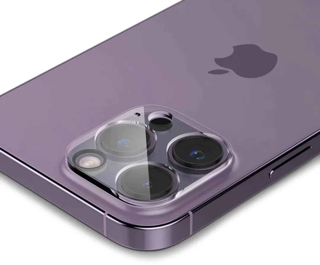 Spigen iPhone 14 Pro/Pro Max Camera Lens Glasbeschermer - 2 Stuks - Transparant