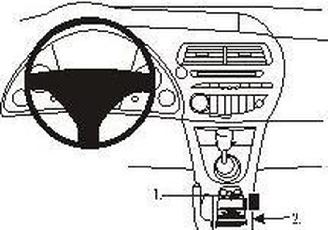 Brodit ProClip 833734 Houder - Honda Civic 2006-2009 - Zwart - afbeelding 6 van 6