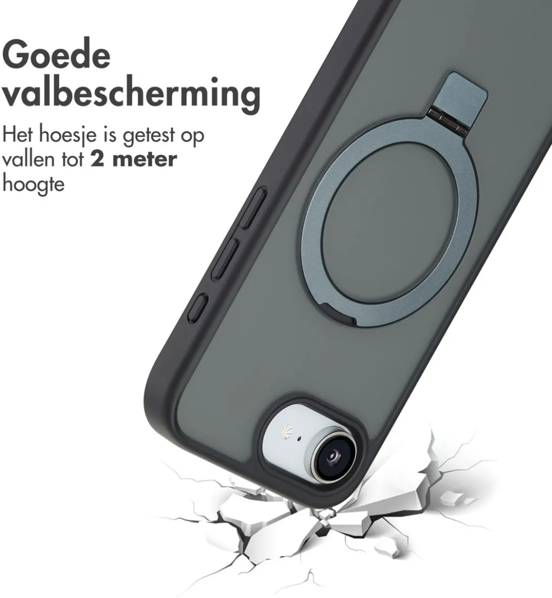 Accezz iPhone 16e MagSafe Hoesje - Zwart - afbeelding 3 van 6