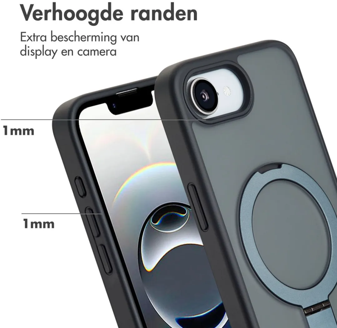 Accezz iPhone 16e MagSafe Hoesje - Zwart - afbeelding 5 van 6