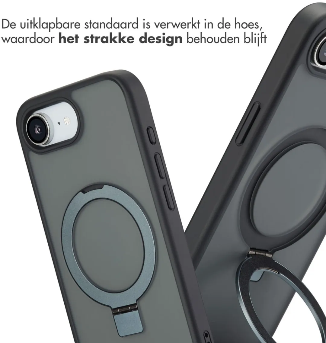 Accezz iPhone 16e MagSafe Hoesje - Zwart - afbeelding 4 van 6
