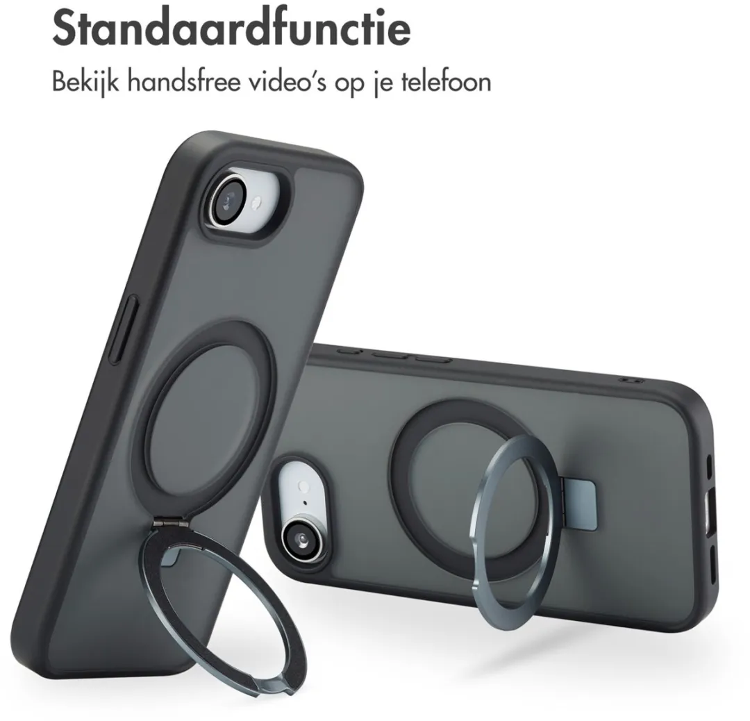 Accezz iPhone 16e MagSafe Hoesje - Zwart - afbeelding 2 van 6