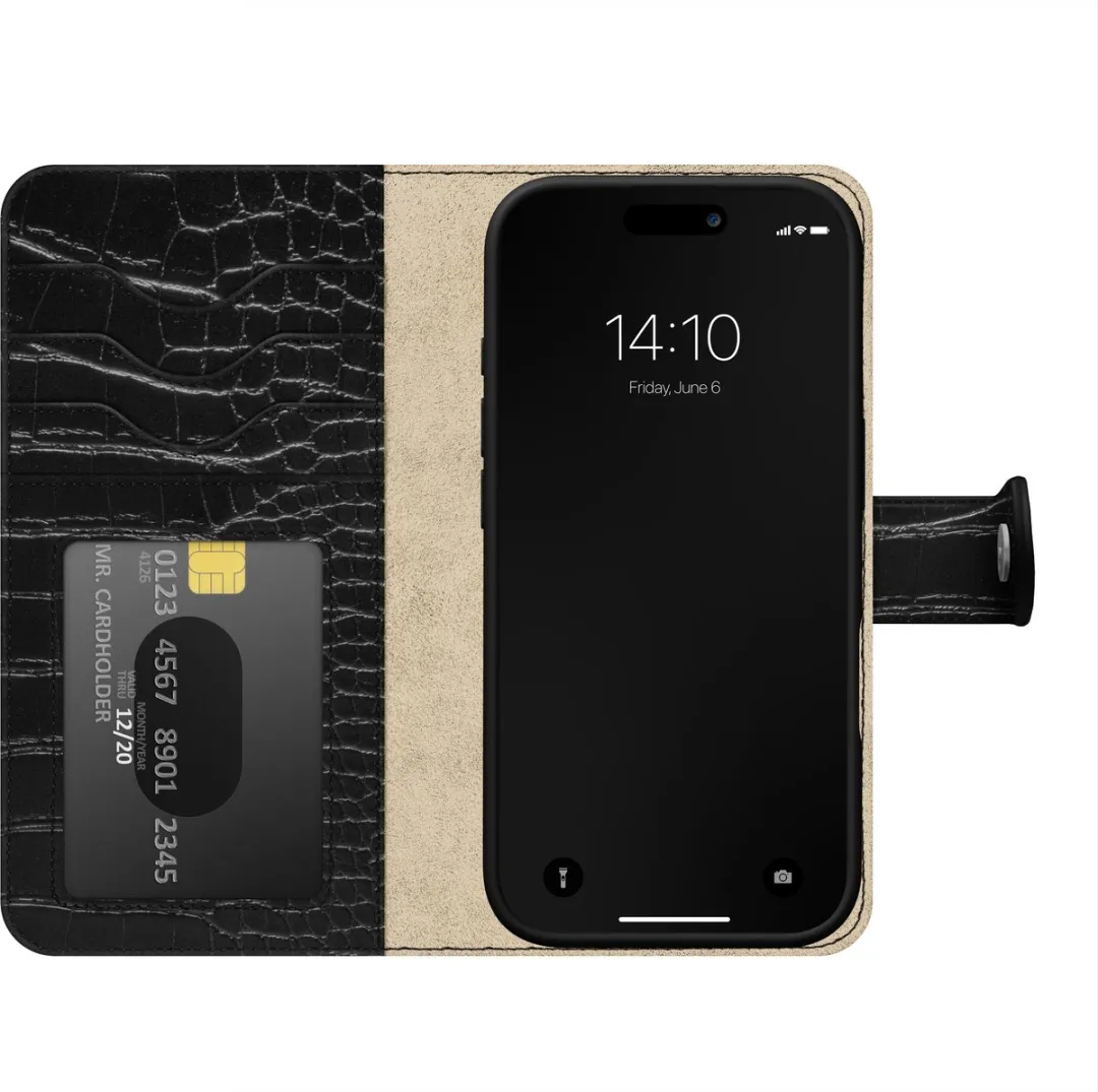 iDeal of Sweden Magnet Wallet+ IDMWP-I2561P-334 - iPhone 17 Pro - 12 Pasjes - Zwart