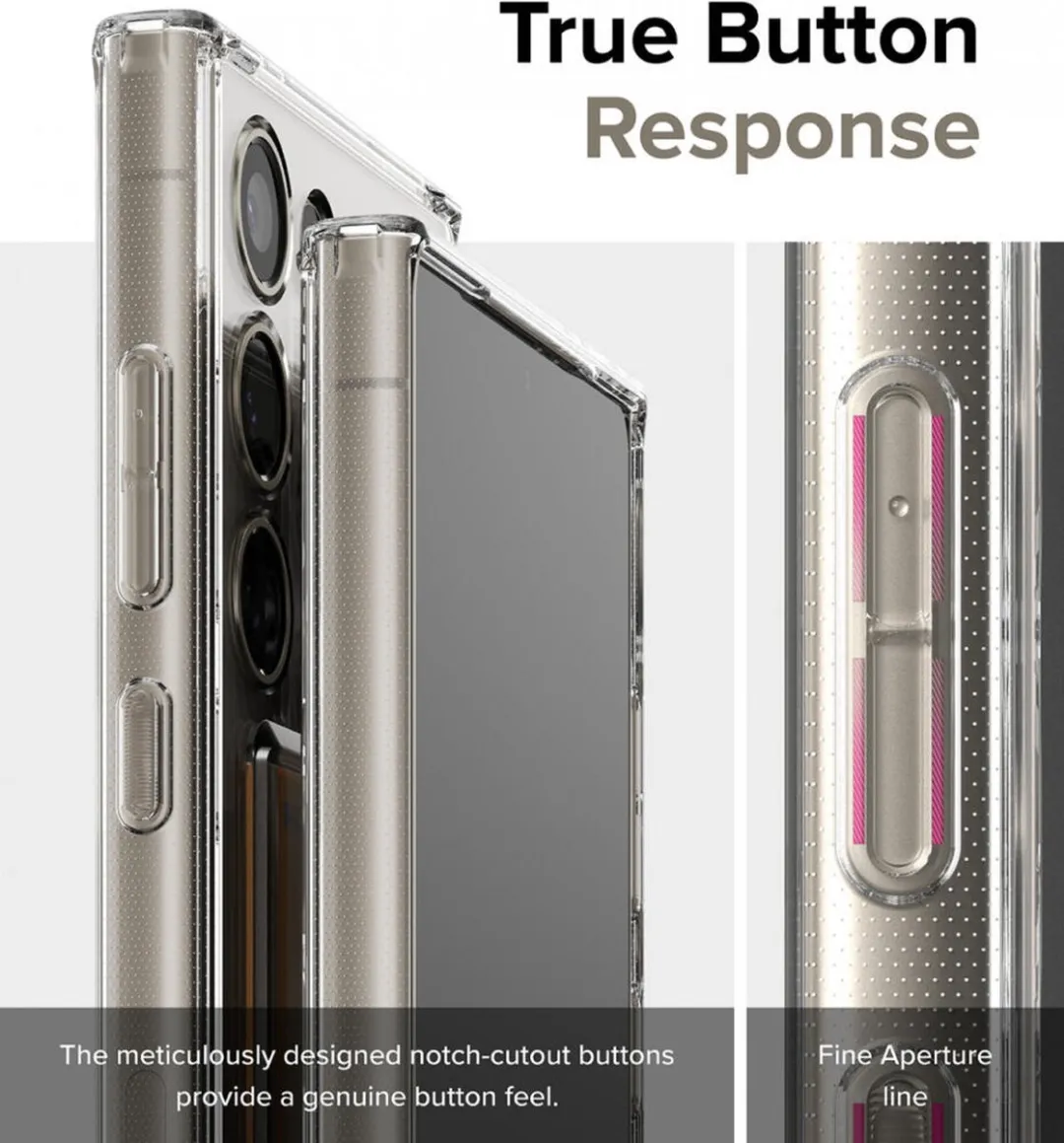 Ringke Fusion Card Hoesje Samsung Galaxy S24 Ultra - Transparant