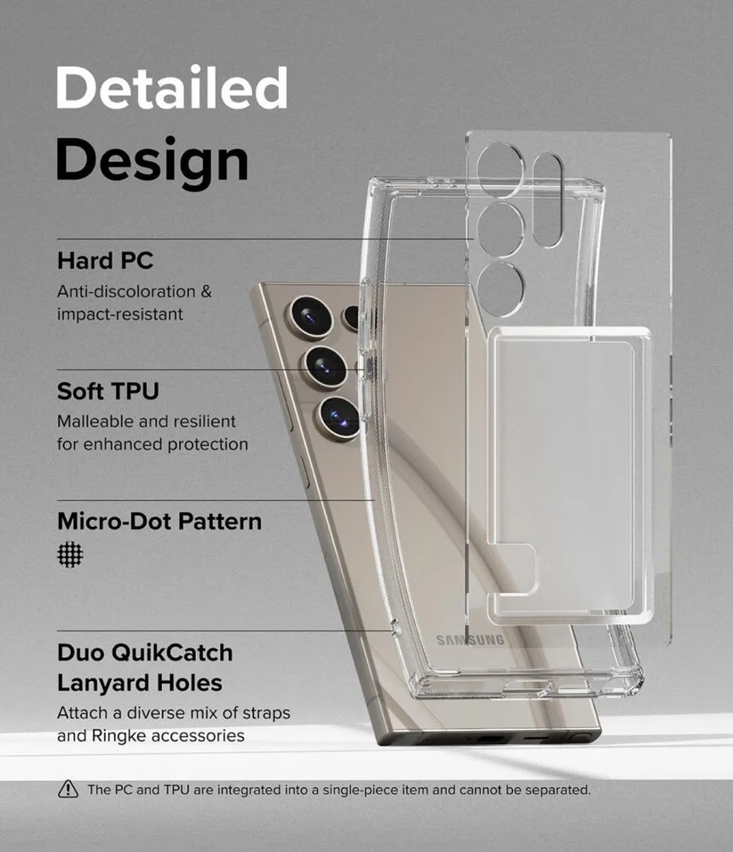 Ringke Fusion Card Hoesje Samsung Galaxy S24 Ultra - Transparant - afbeelding 6 van 6