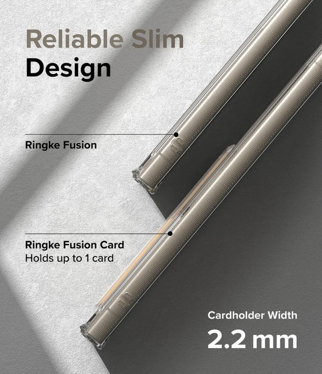 Ringke Fusion Card Hoesje Samsung Galaxy S24 Ultra - Transparant