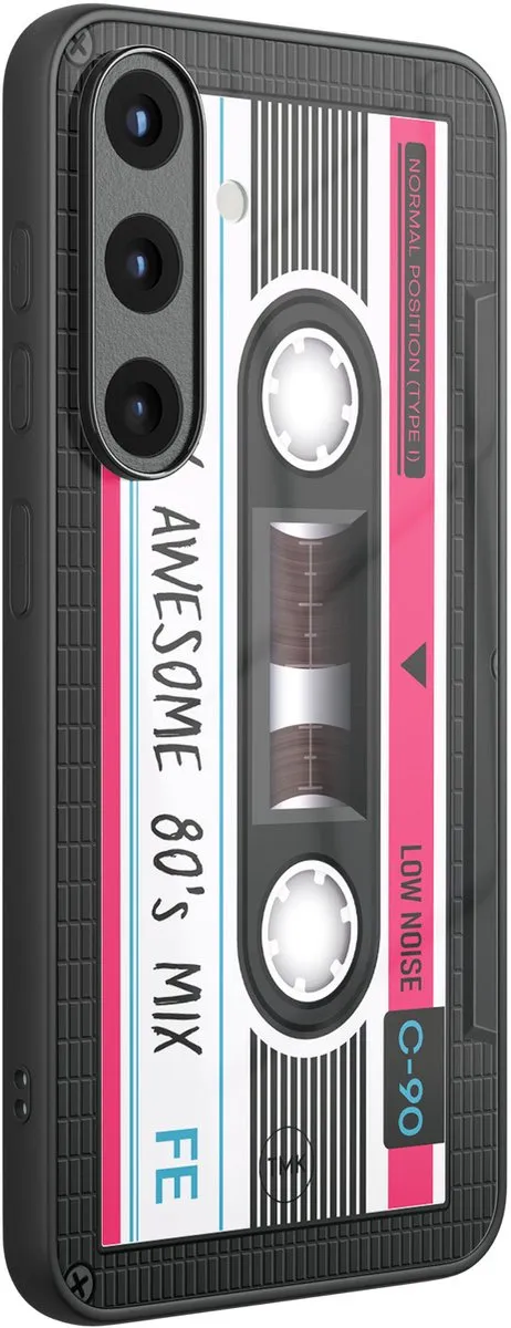 Casevibes Samsung Galaxy S25 Hoesje - Cassette - Zwart