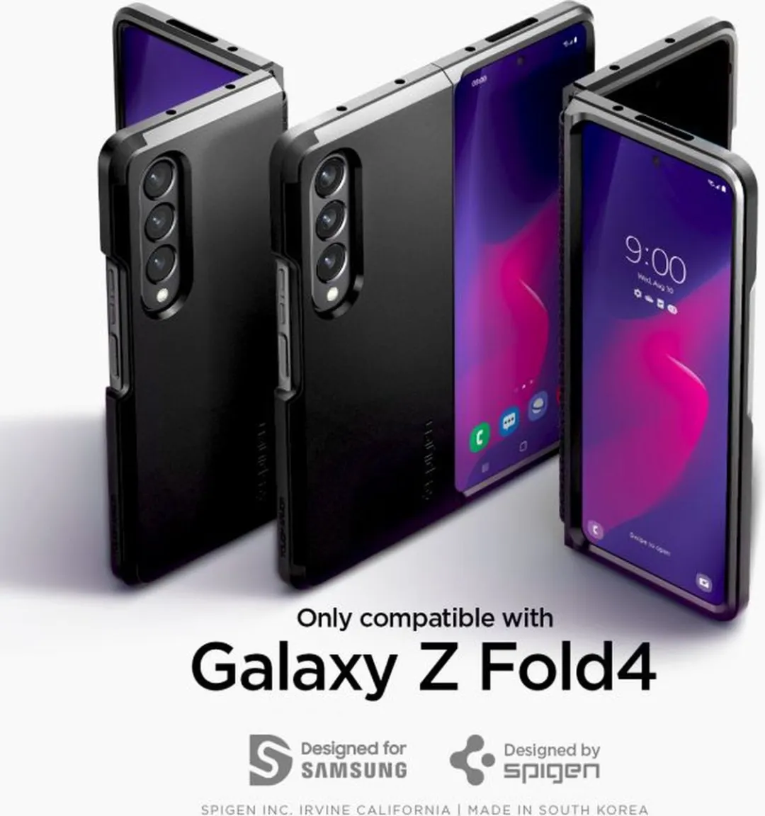 Spigen Tough Armor ACS05105 Hoesje - Samsung Galaxy Z Fold 4 - Zwart