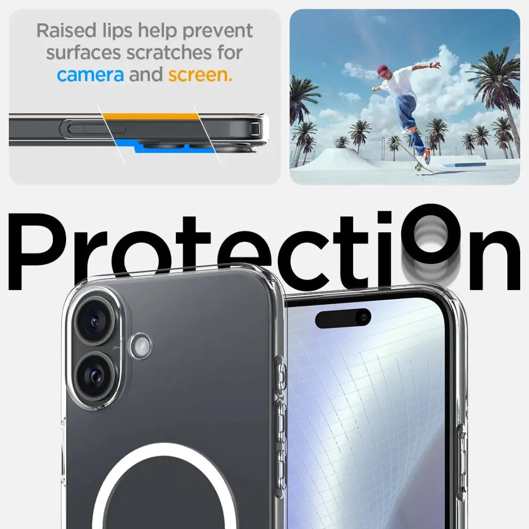 Spigen Liquid Crystal MagFit ACS08390 Hoesje - iPhone 16 - Transparant