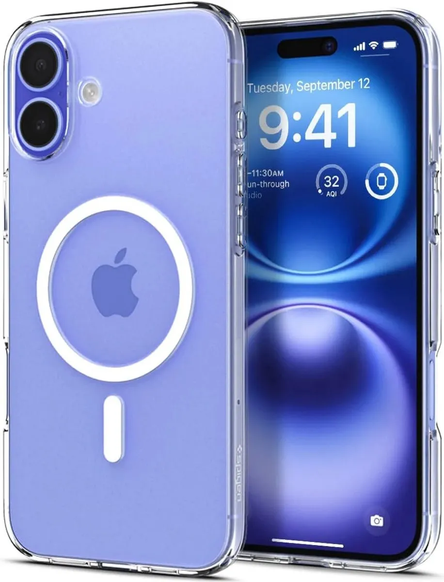 Spigen Liquid Crystal MagFit ACS08390 Hoesje - iPhone 16 - Transparant
