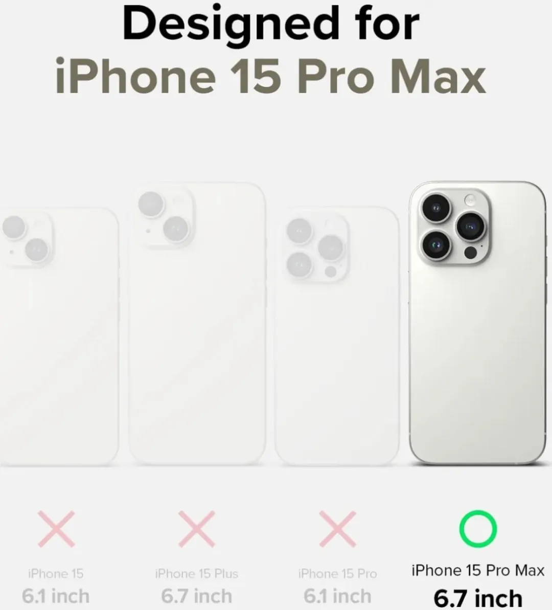 Ringke Silicone Hoesje iPhone 15 Pro Max - MagSafe - Beige