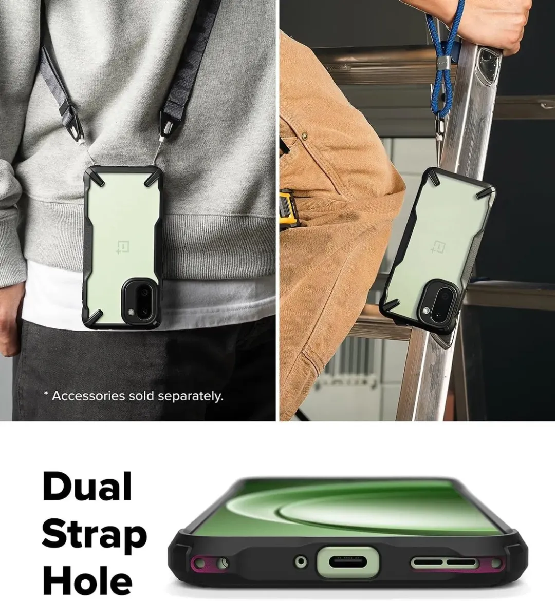 Ringke Fusion X Hoesje OnePlus 15R - Militaire Standaard - Zwart