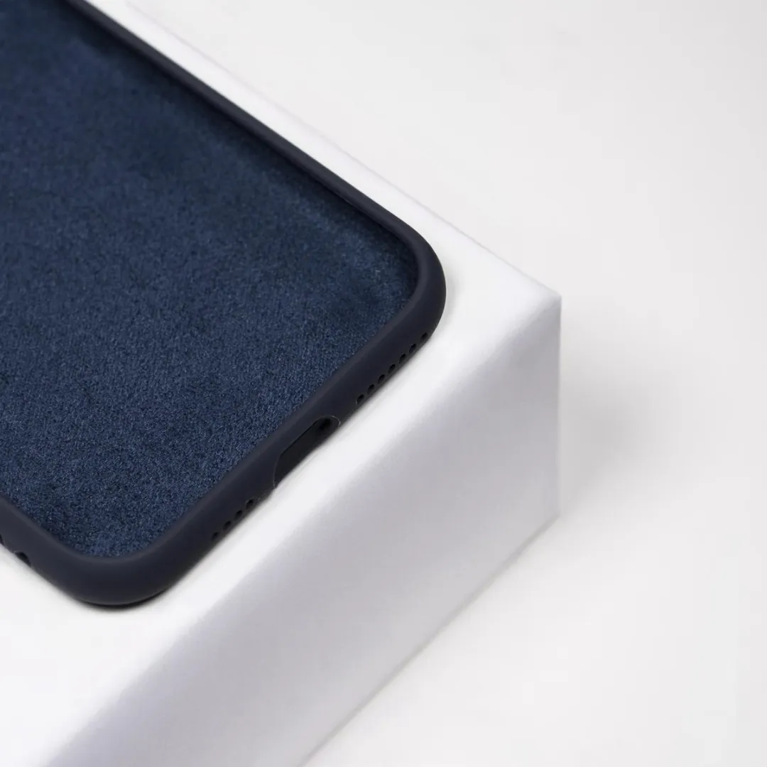BMAX Siliconen Hoesje iPhone 11 Pro Max - Donkerblauw