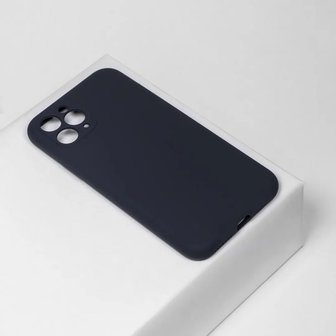 BMAX Siliconen Hoesje iPhone 11 Pro Max - Donkerblauw