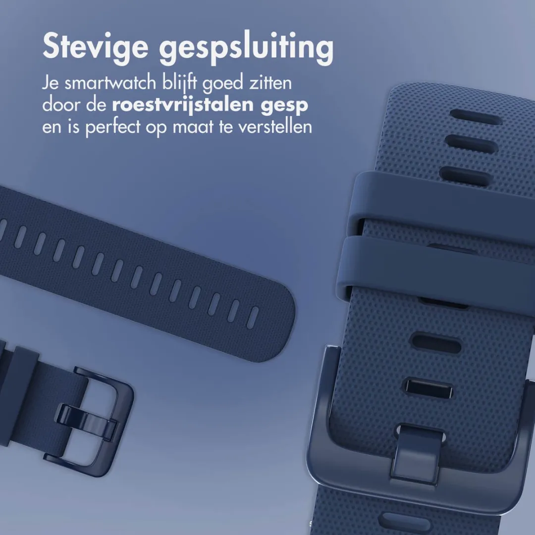 Imoshion Siliconen Sportband 22mm - Donkerblauw