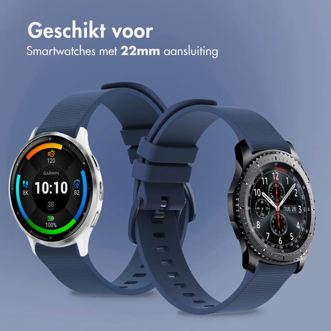 Imoshion Siliconen Sportband 22mm - Donkerblauw